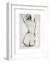 Sketch of a Young Woman's Back-isaxar-Framed Photographic Print