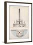 Sketch of an Obelisk on the Pont-Neuf-Dufourny-Framed Giclee Print