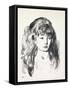 Sketch of Anne, 1923-24-George Wesley Bellows-Framed Stretched Canvas