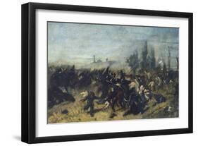 Sketch of Battle-Giovanni Fattori-Framed Giclee Print