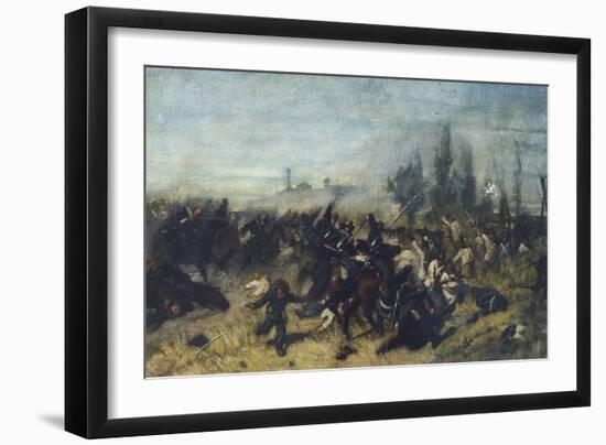 Sketch of Battle-Giovanni Fattori-Framed Giclee Print