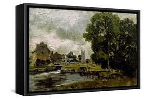 Sketch of Dedham Mill-John Constable-Framed Stretched Canvas