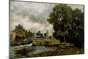 Sketch of Dedham Mill-John Constable-Mounted Giclee Print