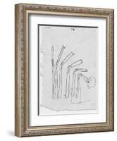 Sketch of Flexible Straw, circa late 1930s; Archives Center, NMAH-null-Framed Art Print