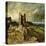 Sketch of Hadleigh Castle (Recto) (Oil on Millboard)-John Constable-Stretched Canvas