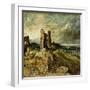 Sketch of Hadleigh Castle (Recto) (Oil on Millboard)-John Constable-Framed Premium Giclee Print