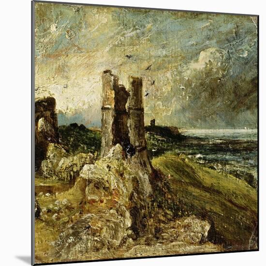 Sketch of Hadleigh Castle (Recto) (Oil on Millboard)-John Constable-Mounted Premium Giclee Print