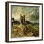 Sketch of Hadleigh Castle (Recto) (Oil on Millboard)-John Constable-Framed Giclee Print