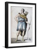 Sketch of Hippolytus' Costume for Phaedra-Jean Racine-Framed Premium Giclee Print