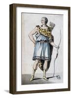 Sketch of Hippolytus' Costume for Phaedra-Jean Racine-Framed Giclee Print