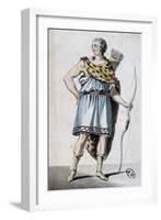 Sketch of Hippolytus' Costume for Phaedra-Jean Racine-Framed Giclee Print