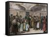 Sketch of Jews Being Ordered from their Homeland in Russia by B. Baruch-null-Framed Stretched Canvas