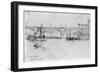 Sketch of London Bridge, 1860-George The Elder Scharf-Framed Giclee Print