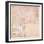 Sketch of Marble Blocks for Statues with Notes-Michelangelo Buonarroti-Framed Giclee Print