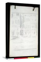 Sketch of Palazzo Dario (Pencil on Paper)-Claude Monet-Stretched Canvas