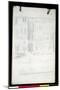 Sketch of Palazzo Dario (Pencil on Paper)-Claude Monet-Mounted Premium Giclee Print