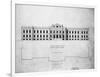 Sketch of Principal Front, Proposed Library Building-John Fraser-Framed Giclee Print