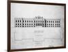 Sketch of Principal Front, Proposed Library Building-John Fraser-Framed Giclee Print