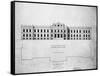 Sketch of Principal Front, Proposed Library Building-John Fraser-Framed Stretched Canvas