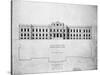 Sketch of Principal Front, Proposed Library Building-John Fraser-Stretched Canvas