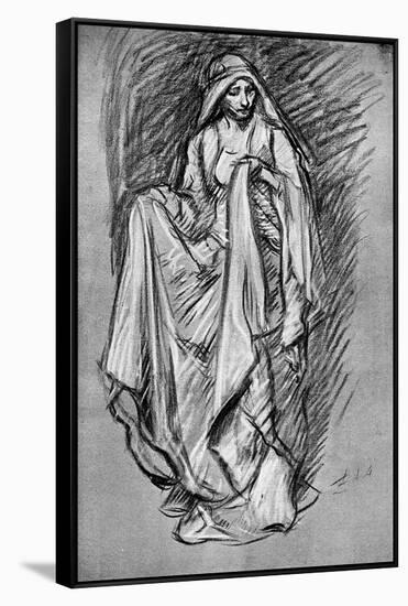 Sketch of Regan, from King Lear, 1899-Edwin Austin Abbey-Framed Stretched Canvas