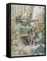 Sketch of Robin Hood, 1852 (W/C over Graphite on Paper)-Richard Dadd-Framed Stretched Canvas