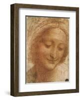 Sketch of Saint Anne, 1500-Leonardo da Vinci-Framed Giclee Print