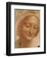 Sketch of Saint Anne, 1500-Leonardo da Vinci-Framed Giclee Print