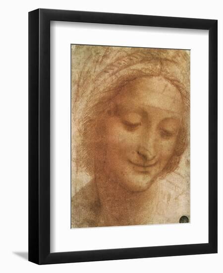 Sketch of Saint Anne, 1500-Leonardo da Vinci-Framed Giclee Print