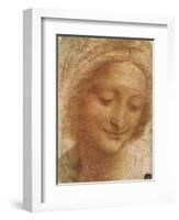 Sketch of Saint Anne, 1500-Leonardo da Vinci-Framed Giclee Print