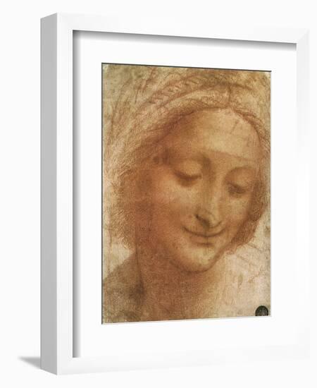 Sketch of Saint Anne, 1500-Leonardo da Vinci-Framed Giclee Print