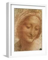 Sketch of Saint Anne, 1500-Leonardo da Vinci-Framed Giclee Print