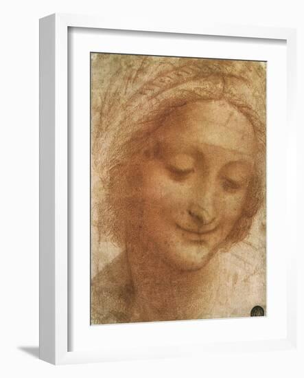 Sketch of Saint Anne, 1500-Leonardo da Vinci-Framed Giclee Print