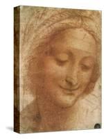 Sketch of Saint Anne, 1500-Leonardo da Vinci-Stretched Canvas