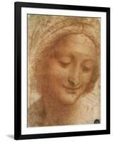 Sketch of Saint Anne, 1500-Leonardo da Vinci-Framed Giclee Print