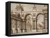 Sketch of Set Design-Alessandro Sanquirico-Framed Stretched Canvas