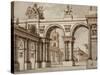 Sketch of Set Design-Alessandro Sanquirico-Stretched Canvas