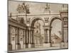 Sketch of Set Design-Alessandro Sanquirico-Mounted Giclee Print