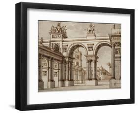 Sketch of Set Design-Alessandro Sanquirico-Framed Premium Giclee Print