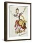 Sketch of Stage Costume of Mademoiselle Allard in Fetes Lyriques, Ballet with Music-Jean-Philippe Rameau-Framed Giclee Print