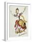 Sketch of Stage Costume of Mademoiselle Allard in Fetes Lyriques, Ballet with Music-Jean-Philippe Rameau-Framed Giclee Print