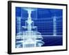 Sketch of Technology Building-ArtyFree-Framed Art Print