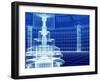 Sketch of Technology Building-ArtyFree-Framed Art Print