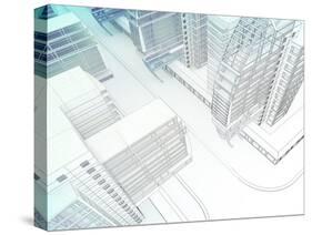 Sketch of the Business Center-Aexandr-Stretched Canvas