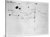 Sketch of the Coast of Espanola, drawn by Columbus on the first voyage, 1492-Christopher Columbus-Stretched Canvas