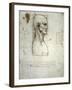 Sketch of the Head Proportions Base on Vitruvius-Leonardo da Vinci-Framed Art Print