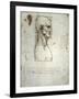 Sketch of the Head Proportions Base on Vitruvius-Leonardo da Vinci-Framed Art Print