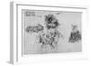 Sketch of the Last Judgement, Late 15th or Early 16th Century-Leonardo da Vinci-Framed Giclee Print