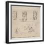 Sketch of the Peacock Room, 1898-James Abbott McNeill Whistler-Framed Giclee Print