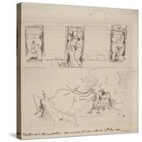 Sketch of the Peacock Room, 1898-James Abbott McNeill Whistler-Stretched Canvas